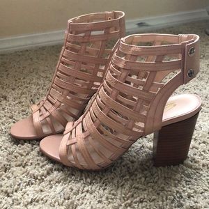 Sbicca leather cage heel sz 6 new w/box